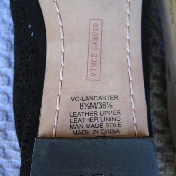 Black Laser Cut Flats - Picture 9 of 9